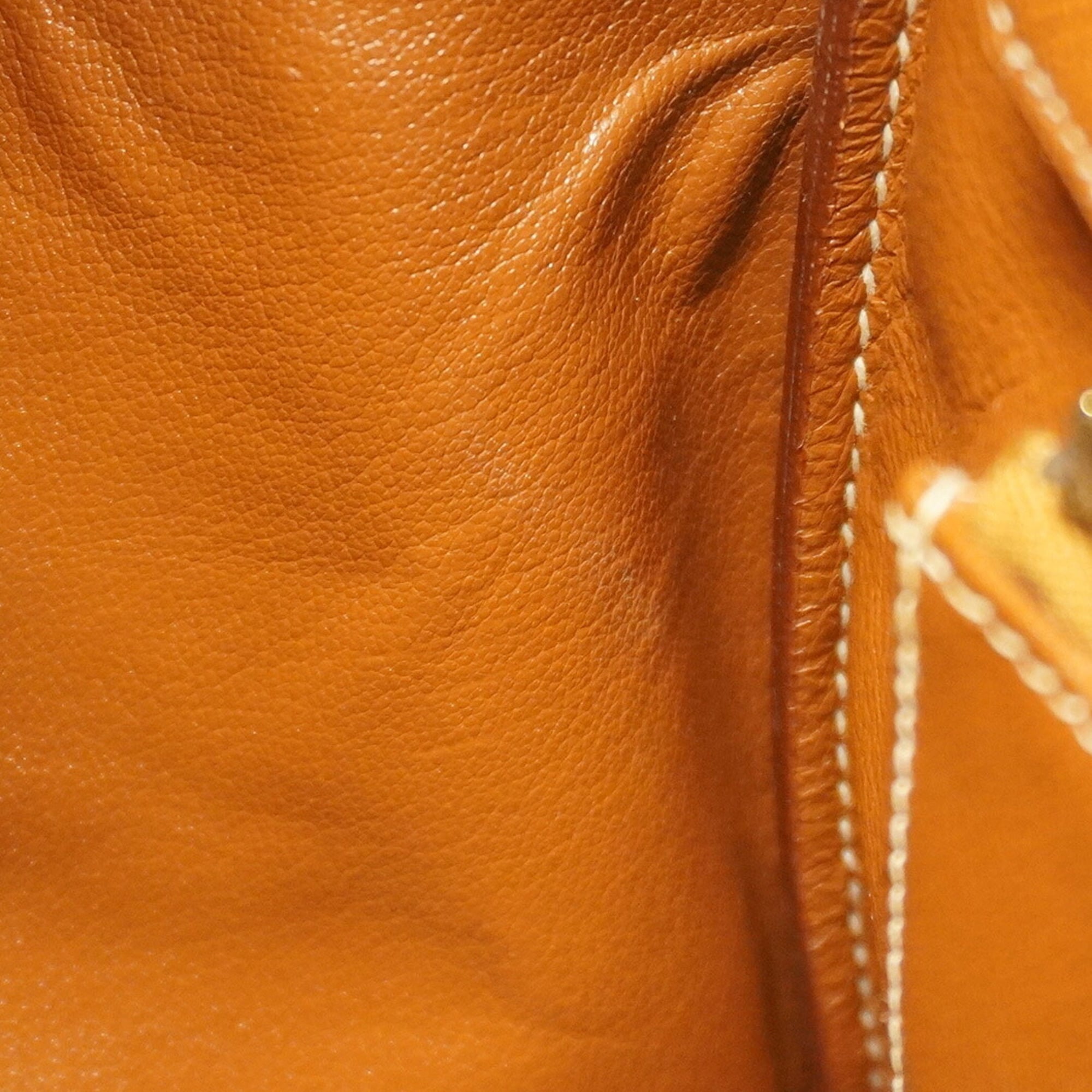 Hermes Gold Courchevel Leather Handbag (Pre-Owned)