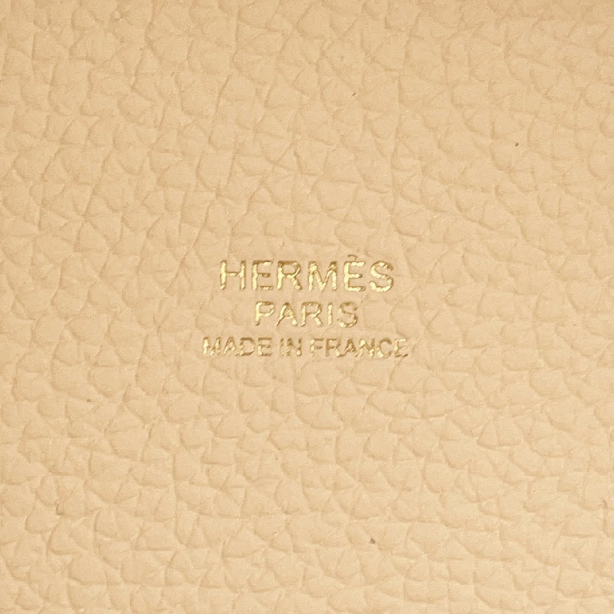 Hermes Picotin Gold Taurillon Clemence Leather Handbag (Pre-Owned)