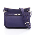 Hermes Iris Purple Taurillon Clemence Leather Leather Shoulder Bag (Pre-Owned)