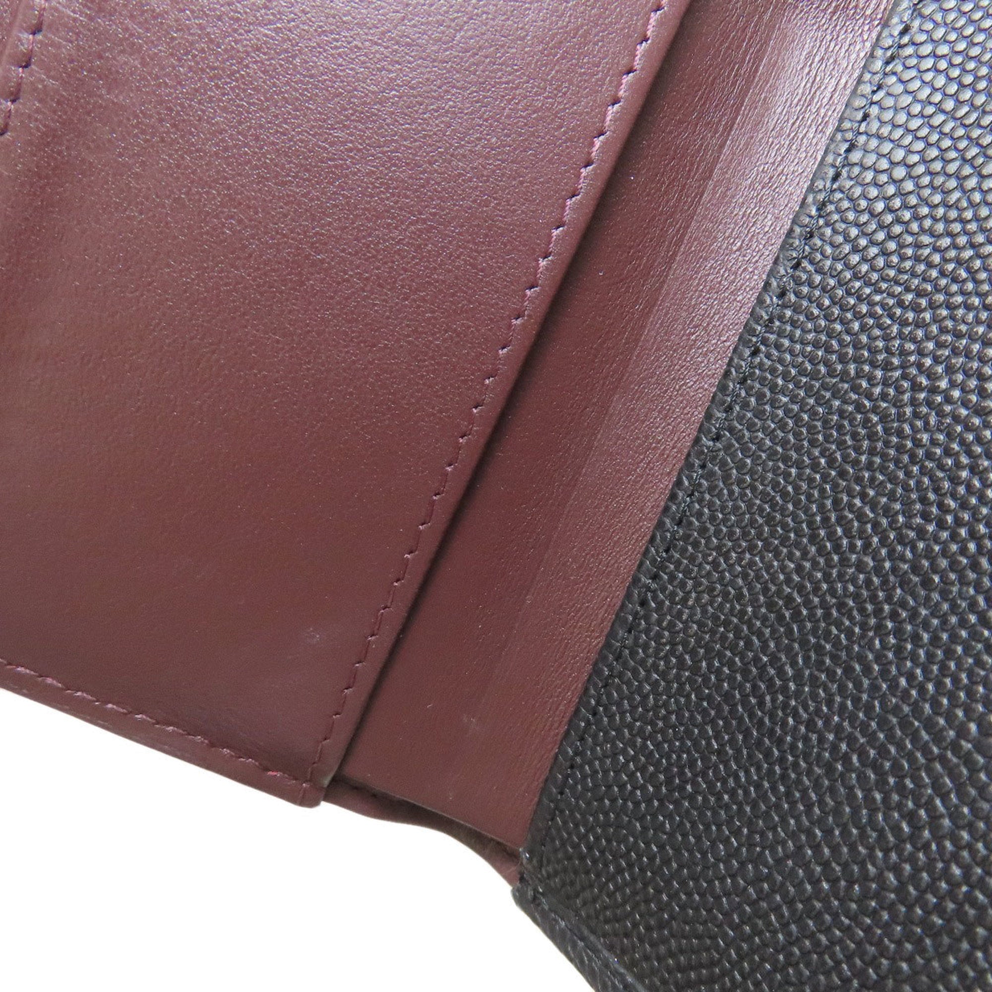Chanel Black Leather Wallet (Bi-Fold) (Pre-Owned)