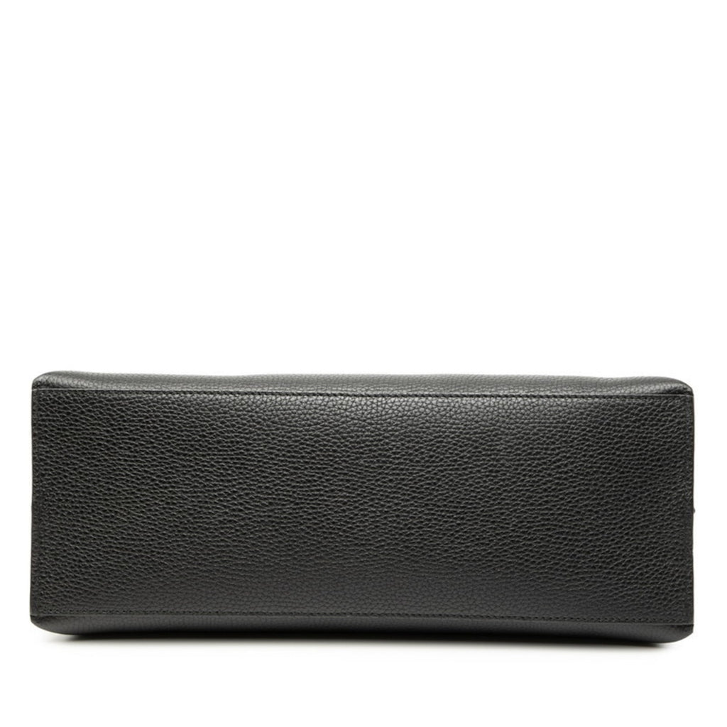 Gucci Black Leather Handbag Shoulder Bag (Pre-Owned)