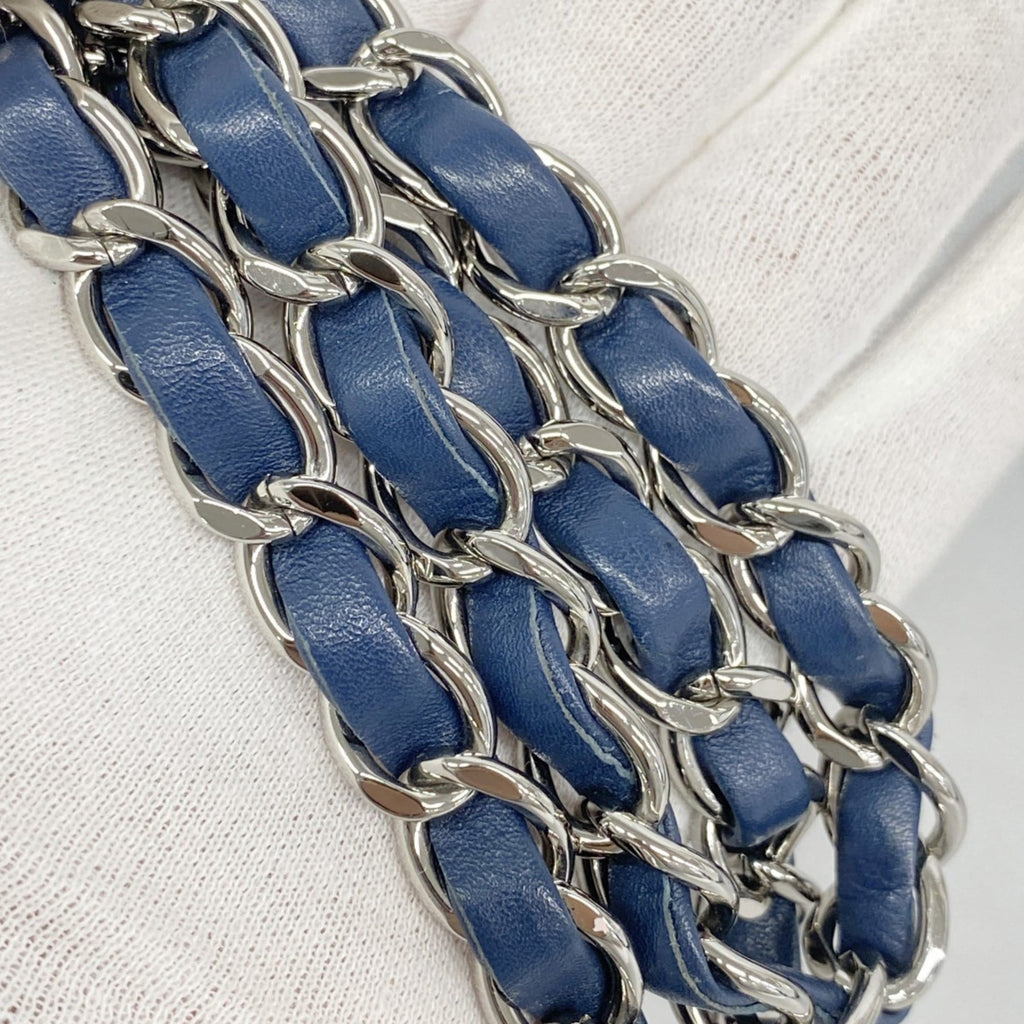 Chanel Blue Nylon Shoulder Bag (Pre-Owned)