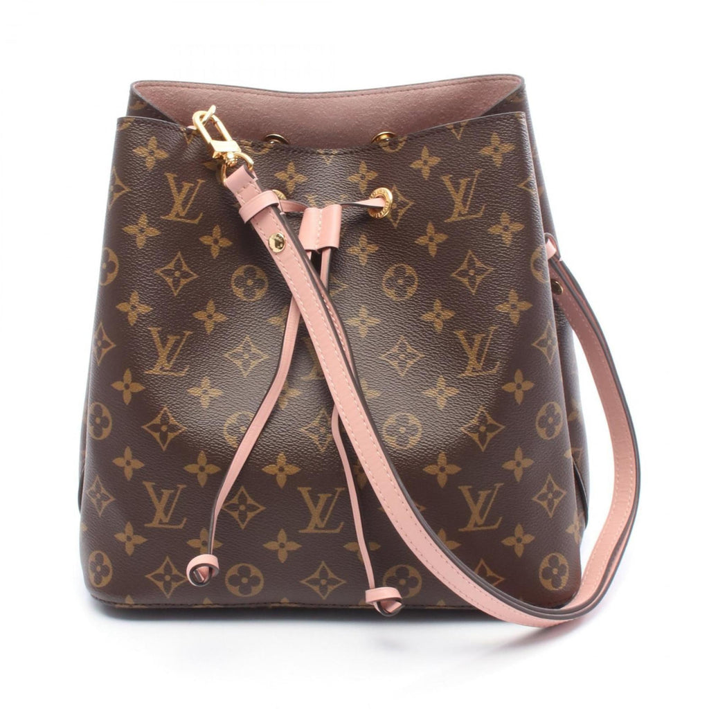 Louis Vuitton Brown Monogram Pink Rose Poudre Coated Canvas Leather Shoulder Bag (Pre-Owned)