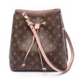 Louis Vuitton Brown Monogram Pink Rose Poudre Coated Canvas Leather Shoulder Bag (Pre-Owned)