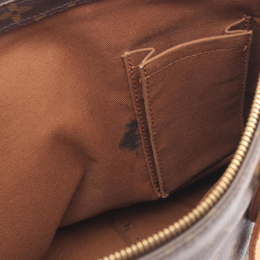 Louis Vuitton Brown Monogram Coated Canvas Leather Shoulder Bag (Pre-Owned)