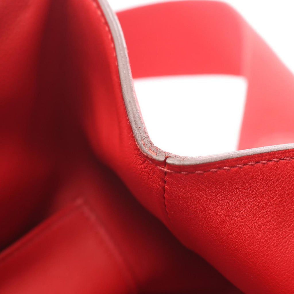 Hermes Red Color Swift Leather Handbag (Pre-Owned)
