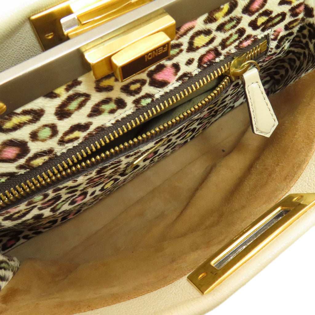 Fendi White Leather Handbag (Pre-Owned)