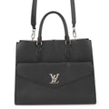 Louis Vuitton Black Noir Leather Handbag Shoulder Bag (Pre-Owned)