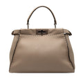 Fendi Grayish Leather Handbag (Pre-Owned)