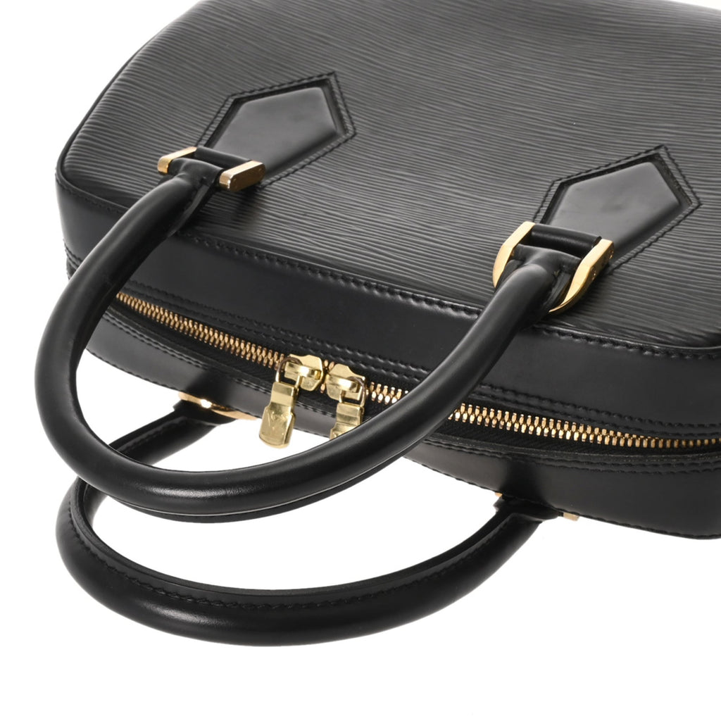 Louis Vuitton Black Leather Handbag (Pre-Owned)