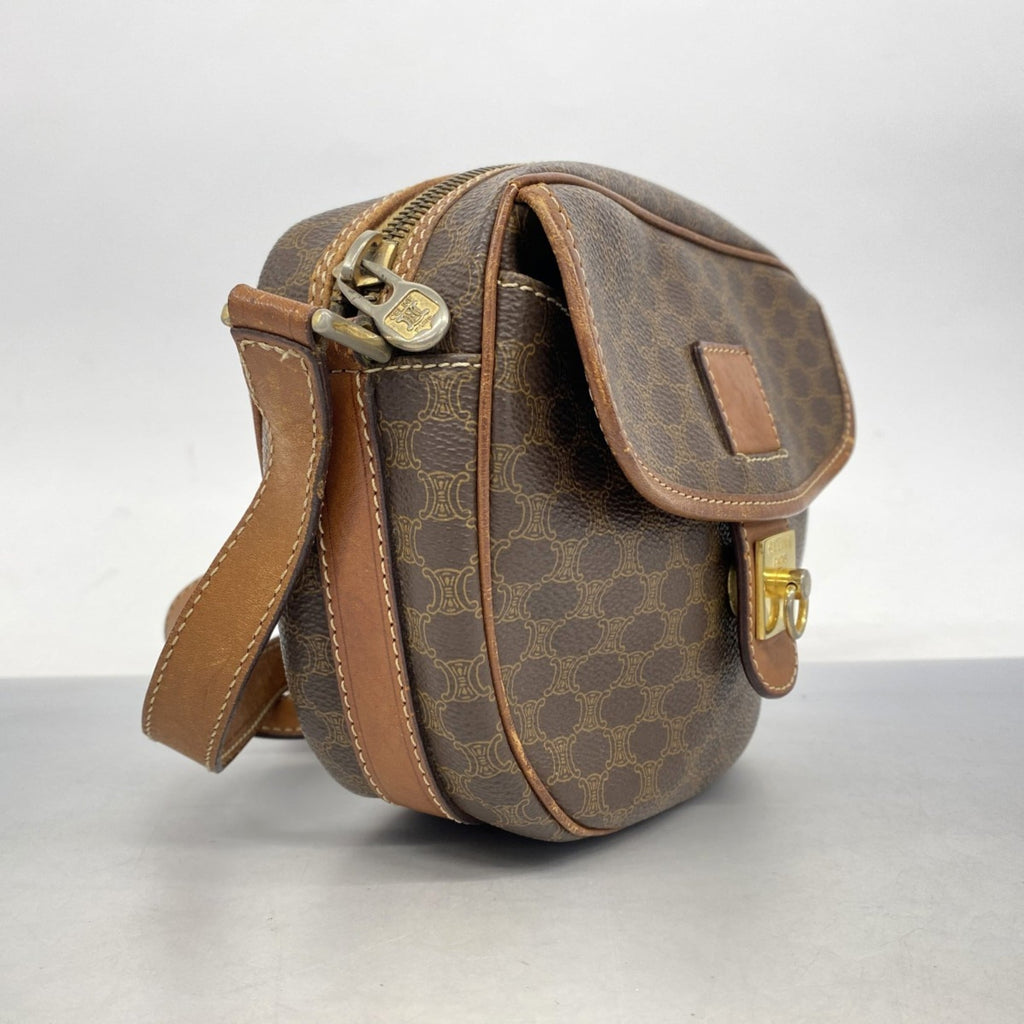 Celine Brown Pvc Shoulder Bag (Pre-Owned)