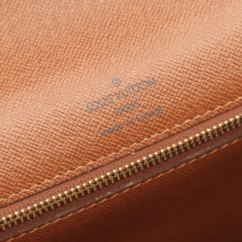 Louis Vuitton Brown Monogram Coated Canvas Leather Handbag (Pre-Owned)