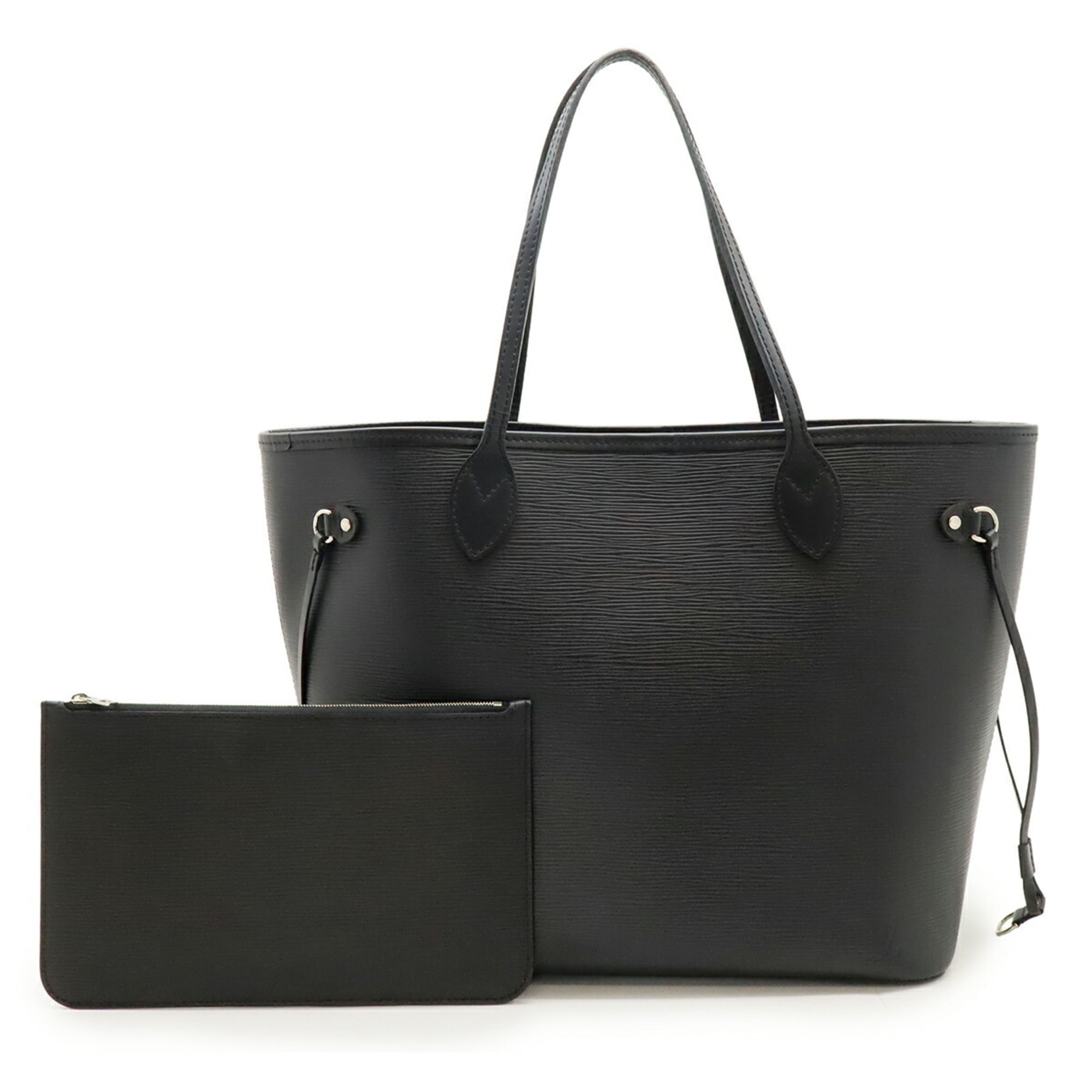 Louis Vuitton Black Noir Epi Leather Pouch Shoulder Bag Tote Bag (Pre-Owned)