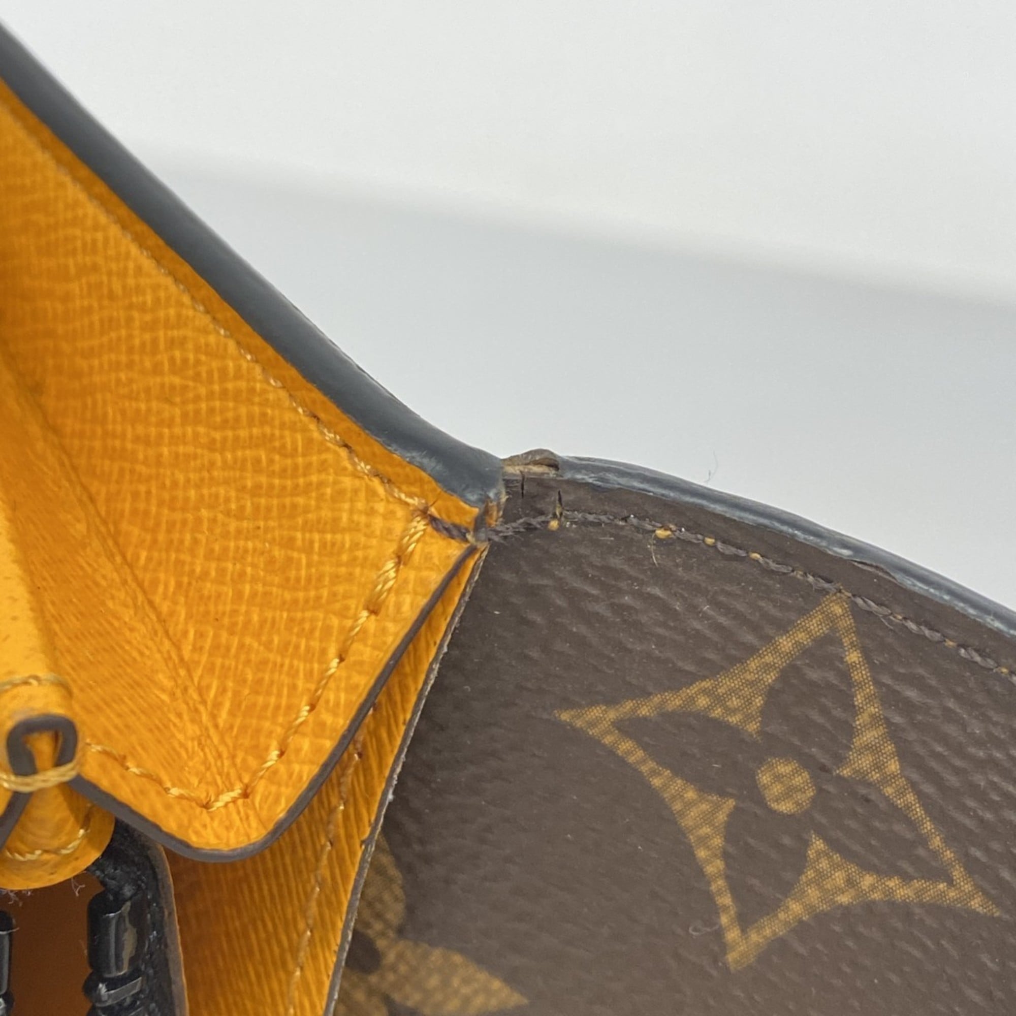 Louis Vuitton Brown Orange Long Wallet (Bi-Fold) (Pre-Owned)