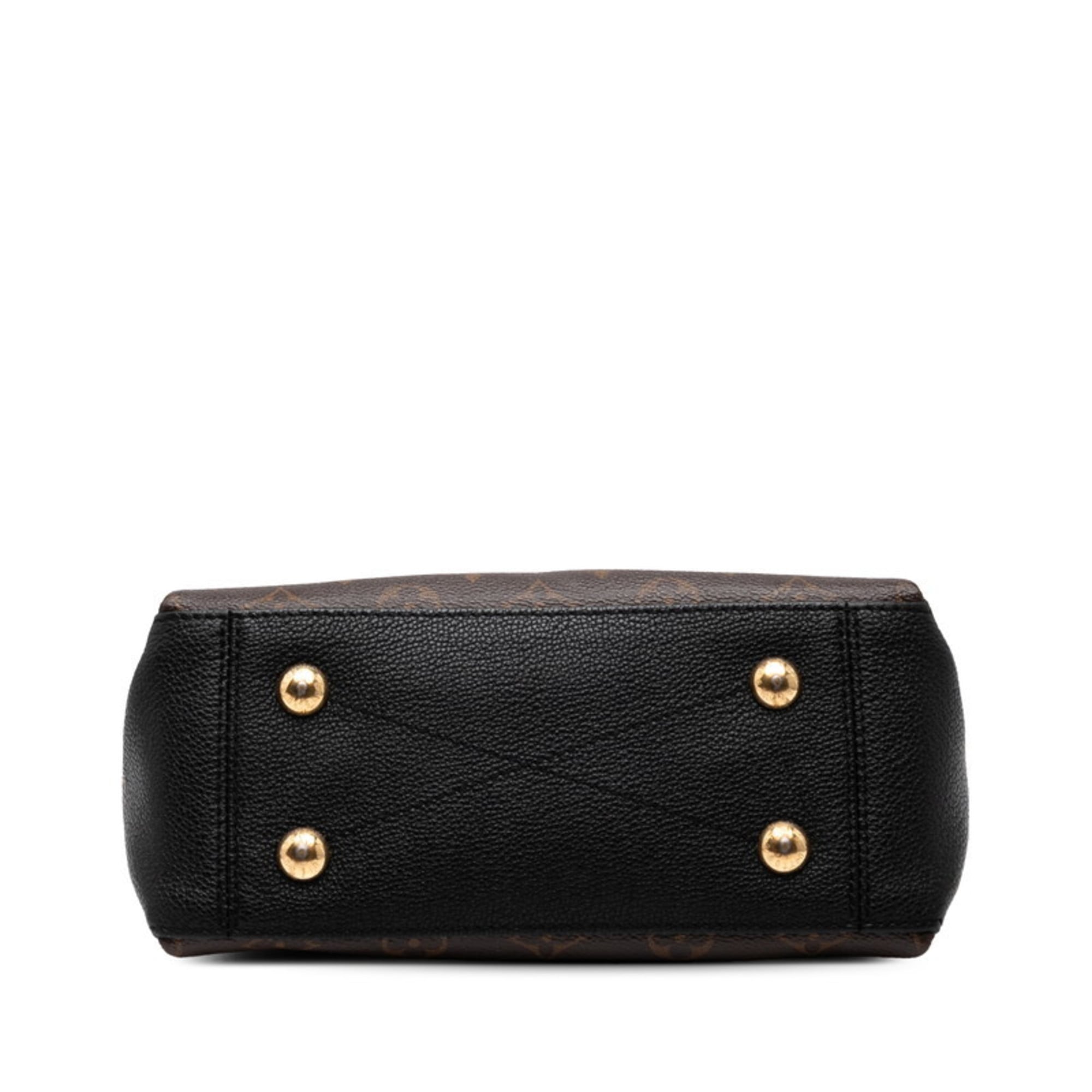 Louis Vuitton Black Brown Pvc Leather Handbag Shoulder Bag (Pre-Owned)