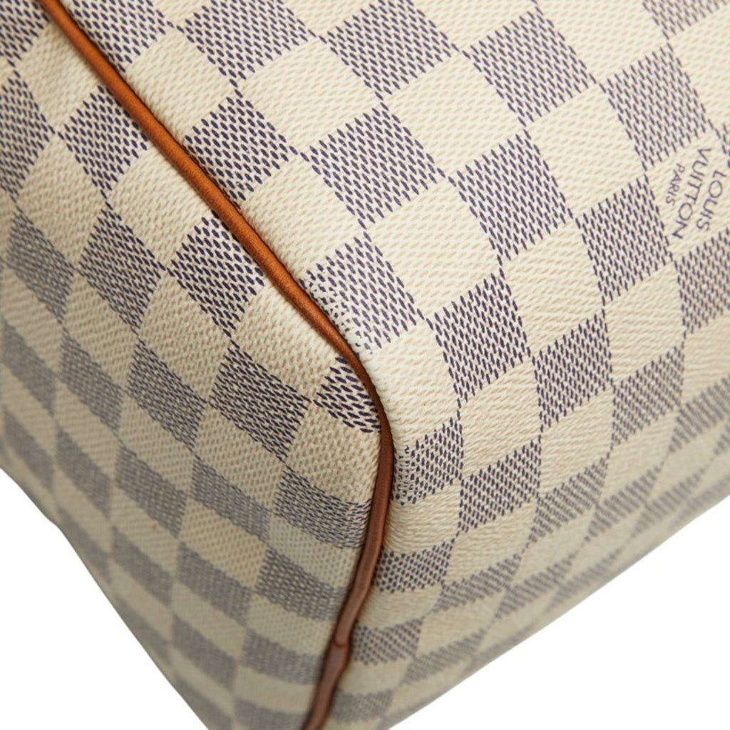Louis Vuitton White Pvc Leather Boston Bag Handbag (Pre-Owned)