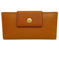 Bvlgari Brown Leather Long Wallet (Bi-Fold) (Pre-Owned)