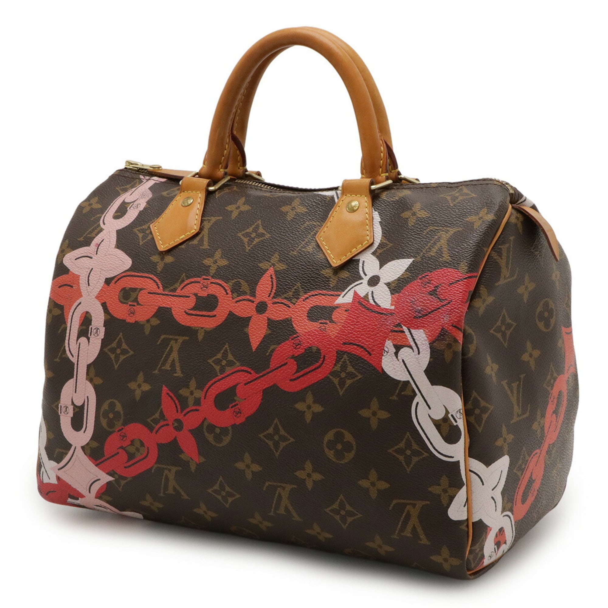 Louis Vuitton Monogram Brown Pink Monogram Handbag (Pre-Owned)