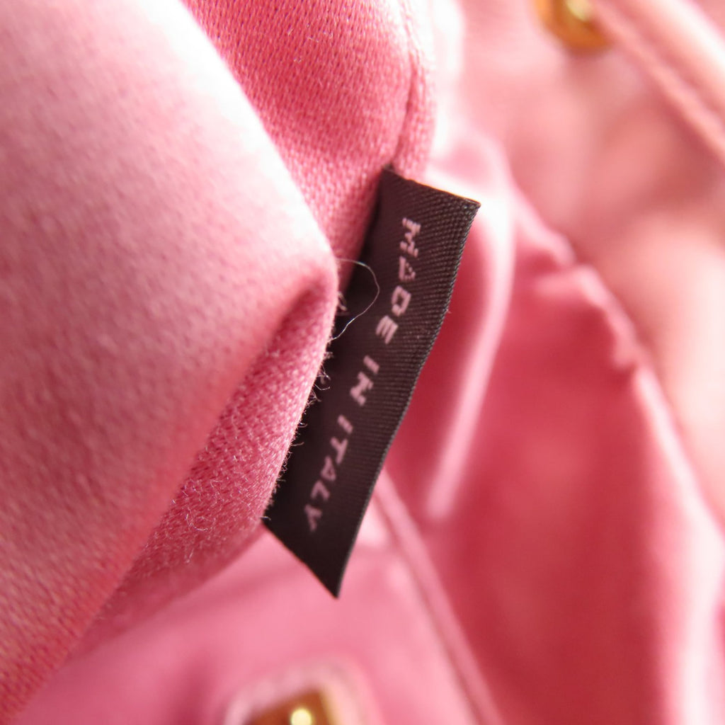 Miu Miu Pink Leather Baguette Bag Shoulder Bag (Pre-Owned)