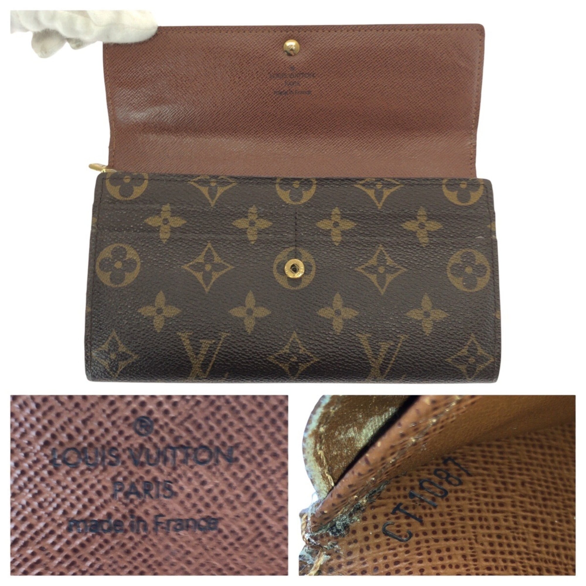 Louis Vuitton Brown Monogram Monogram Long Wallet (Bi-Fold) (Pre-Owned)