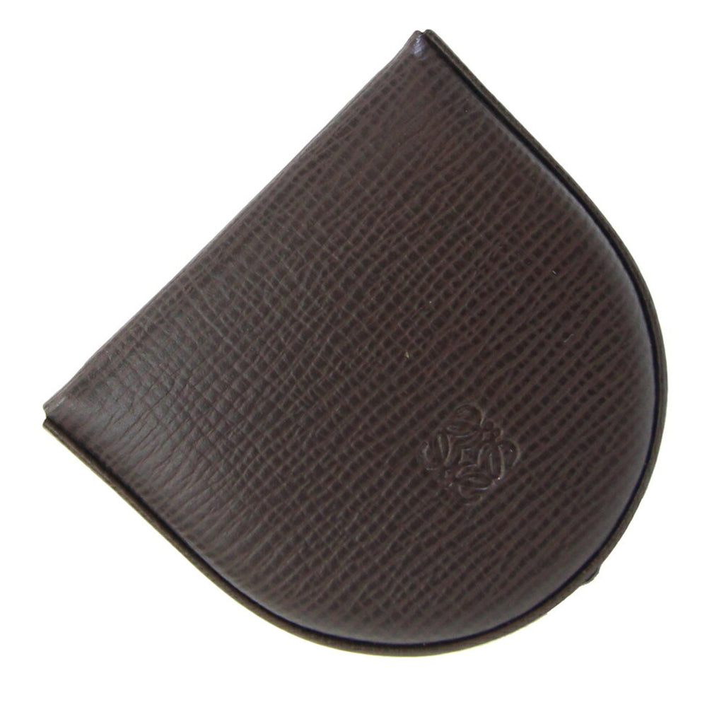 Loewe Dark Brown Leather Coin Purse/Coin Case (Pre-Owned)