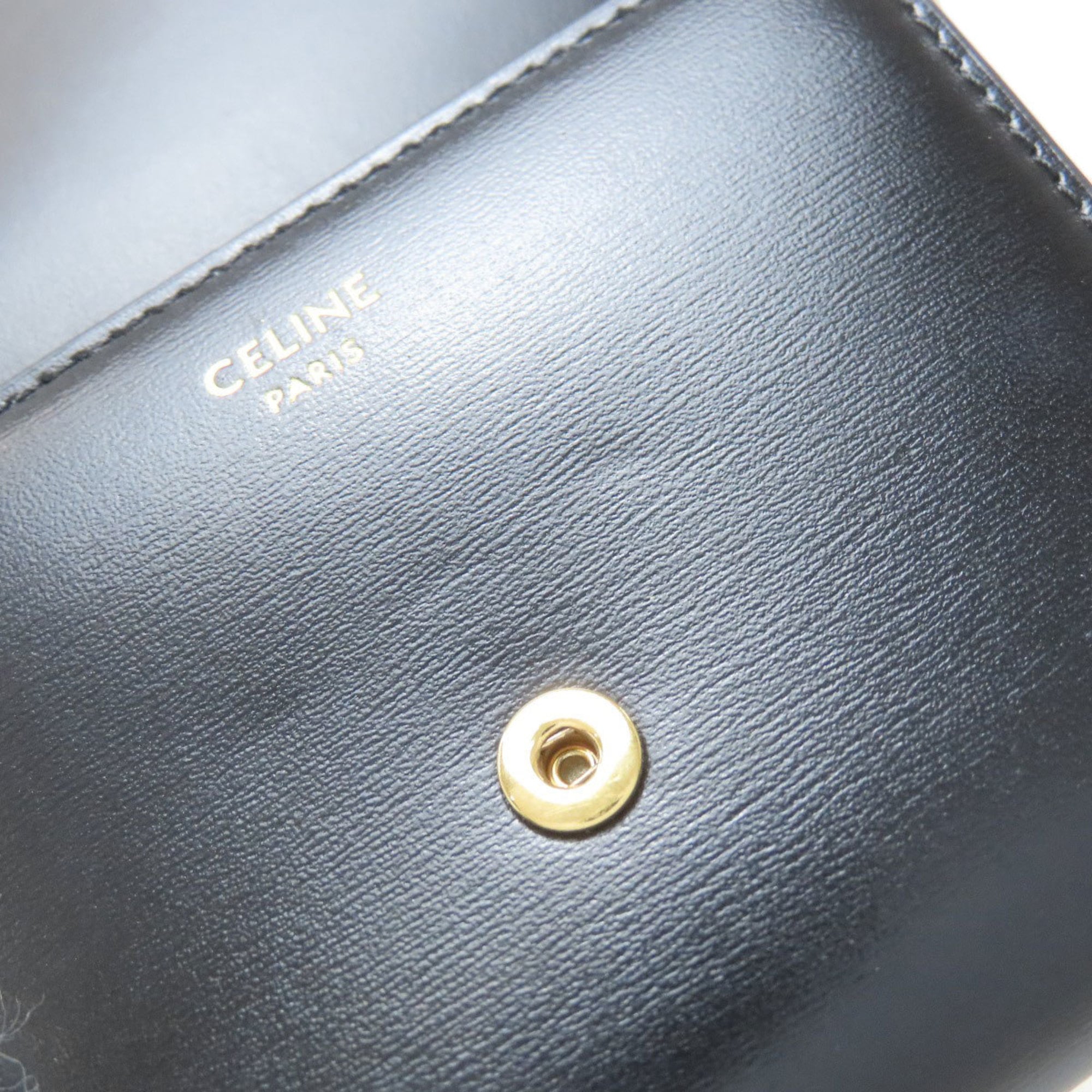 Celine Black Leather Wallet (Bi-Fold) (Pre-Owned)