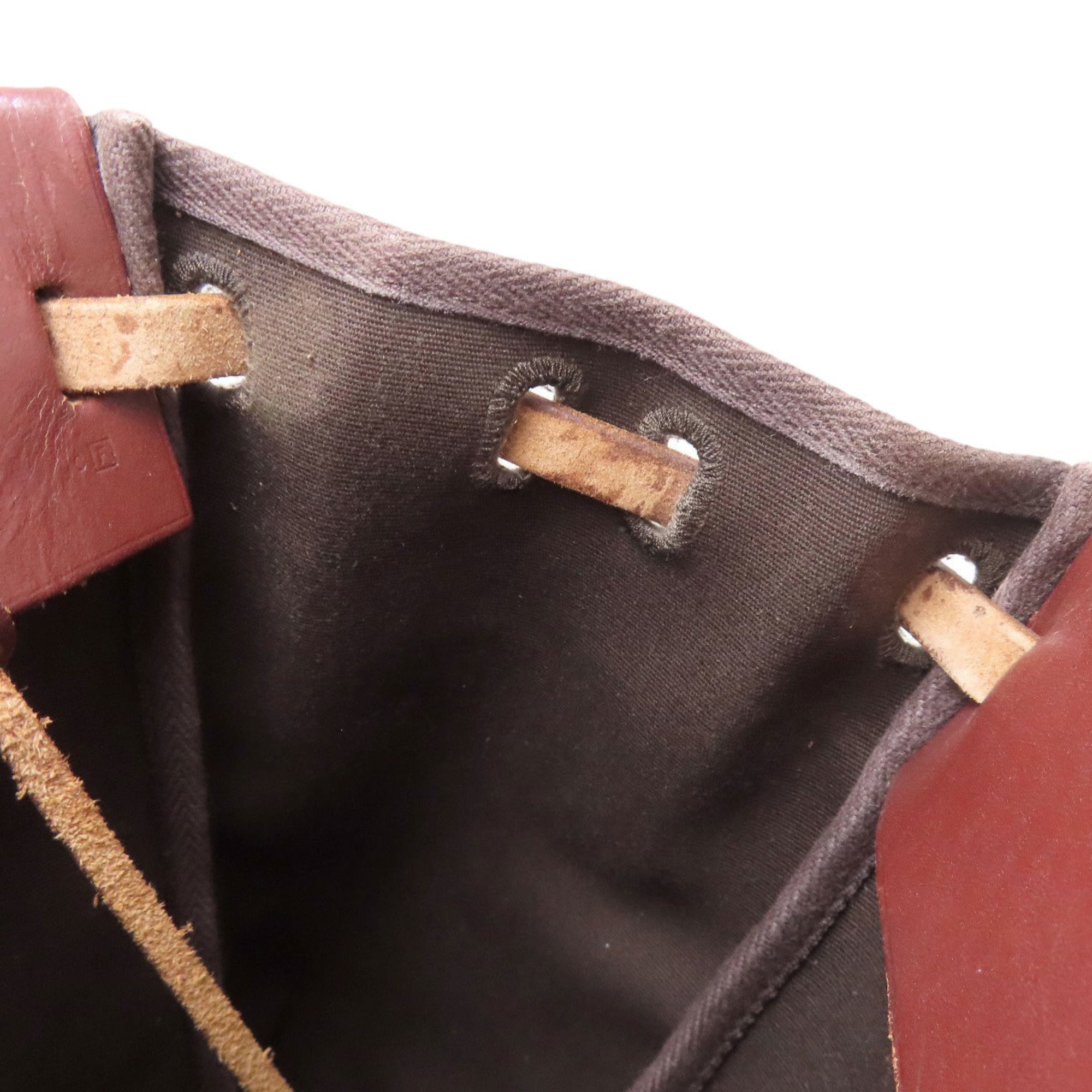 Hermes Brown Toile Officier Tote Bag (Pre-Owned)
