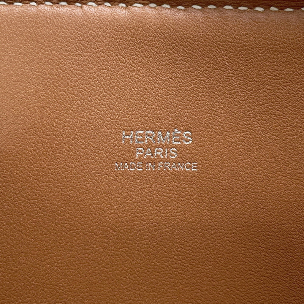 Hermes Bolide Gold Taurillon Clemence Leather Handbag (Pre-Owned)