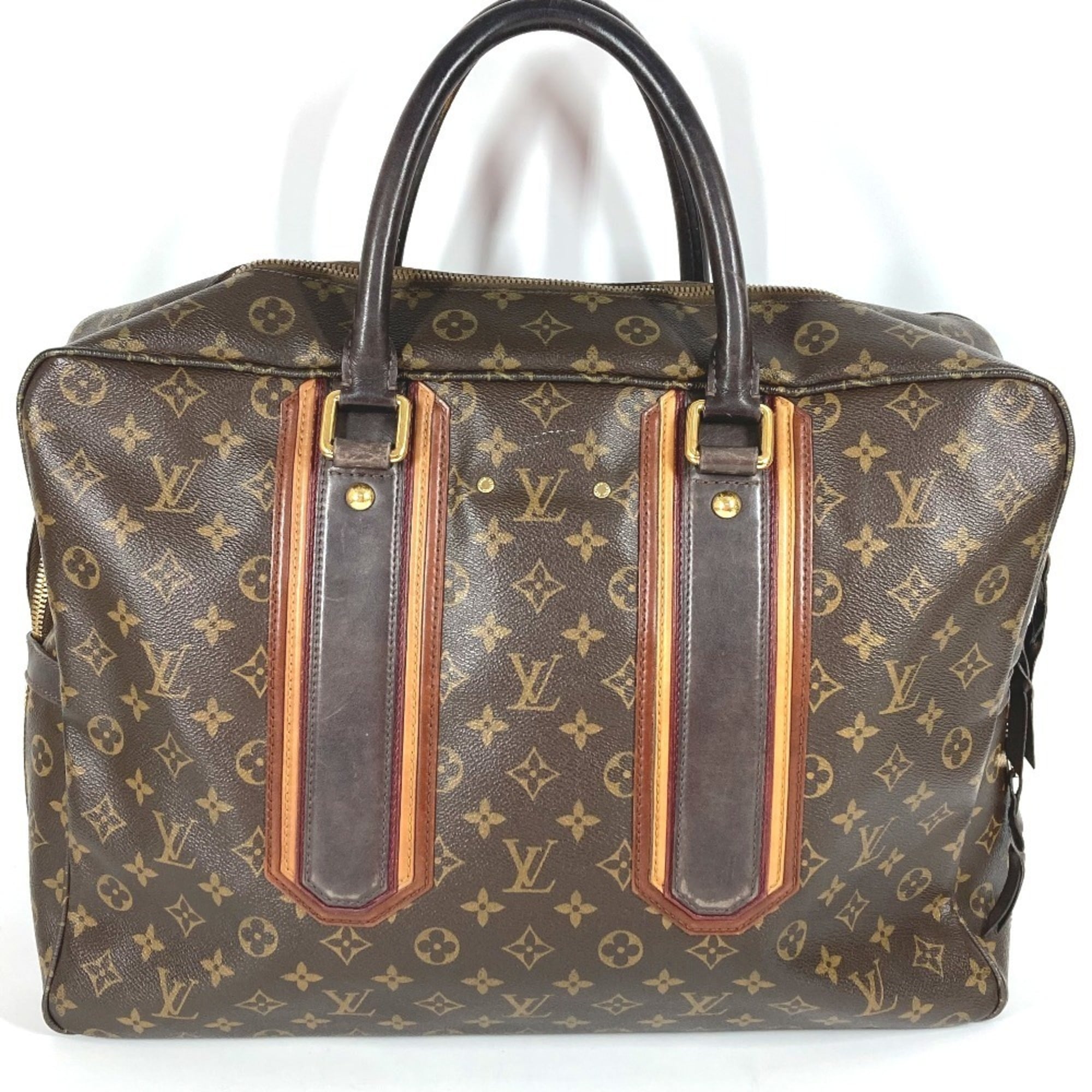 Louis Vuitton Brown Lv Charcoal Monogram Monogram Boston Bag Handbag (Pre-Owned)