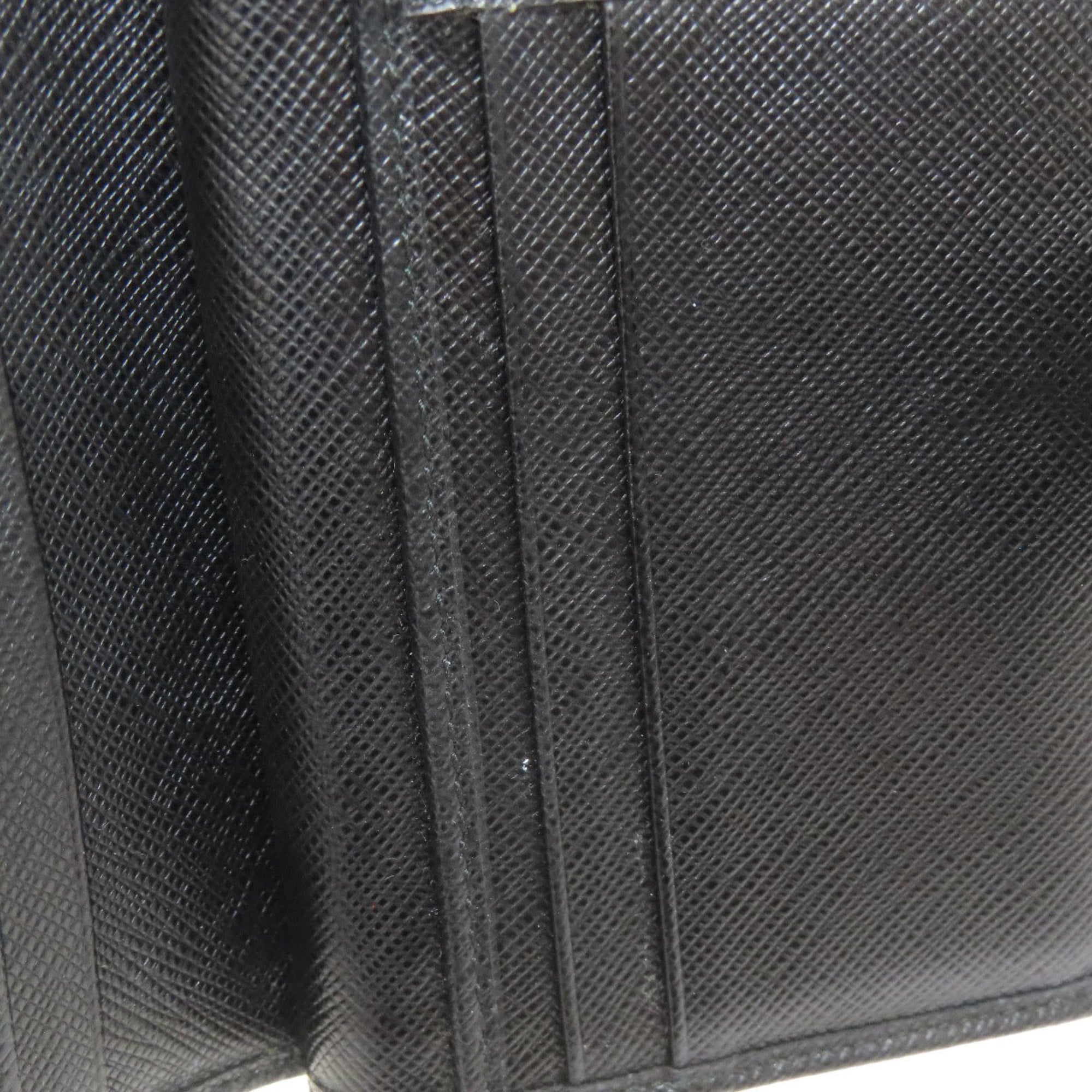 Prada Black Leather Wallet (Bi-Fold) (Pre-Owned)