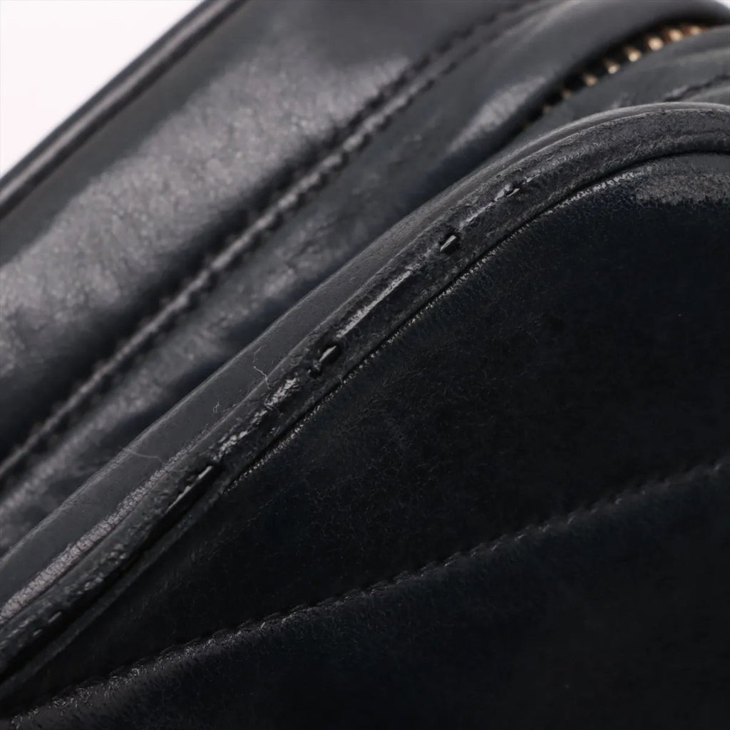 Chanel Navy Leather Shoulder Bag (Pre-Owned)