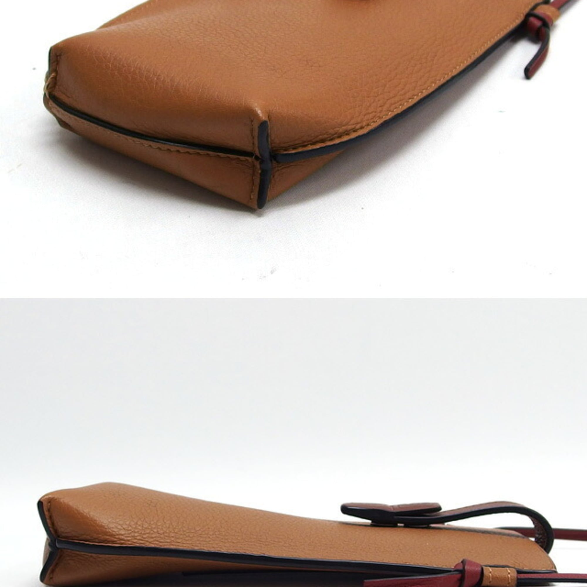 Loewe Brown Camel Leather Pochette Shoulder Bag (Pre-Owned)