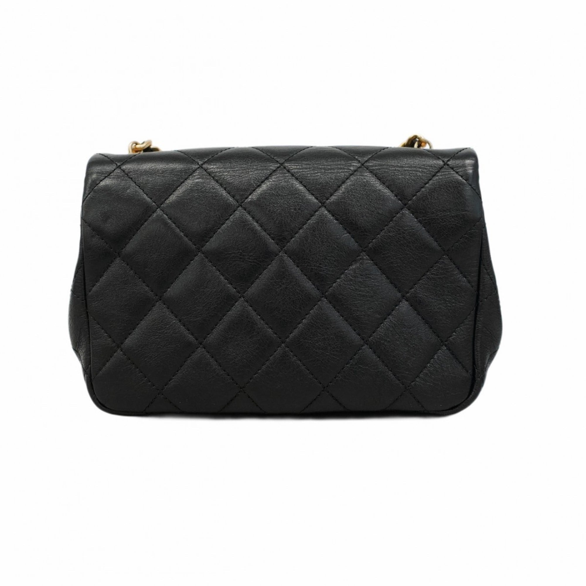 Chanel Black Leather Shoulder Bag (Pre-Owned)