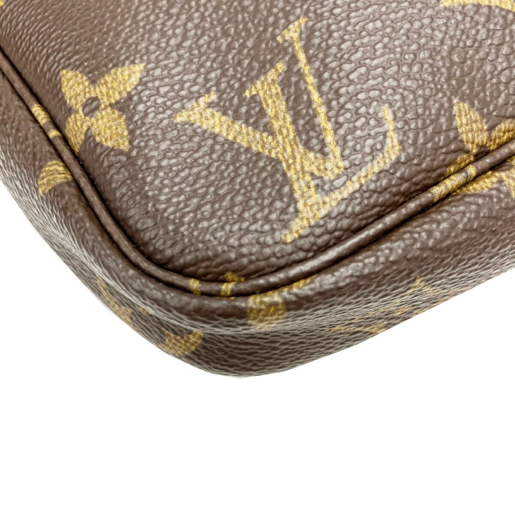Louis Vuitton Brown Monogram Pochette Pouch Shoulder Bag (Pre-Owned)