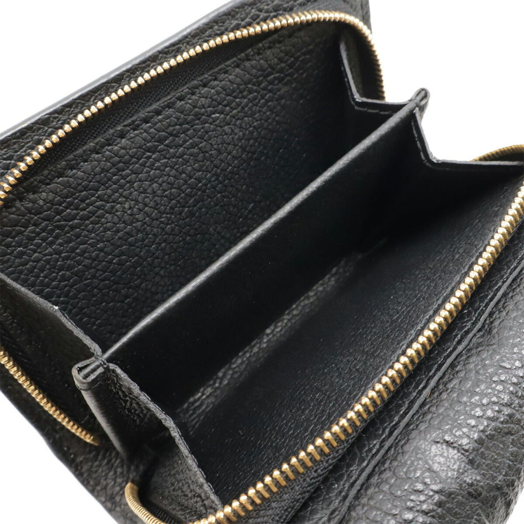 Louis Vuitton Monogram Empreinte Black Noir Monogram Empreinte Wallet (Tri-Fold) (Pre-Owned)