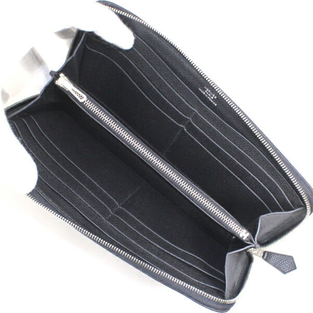 Hermes Black Epsom Leather Long Wallet (Bi-Fold) (Pre-Owned)