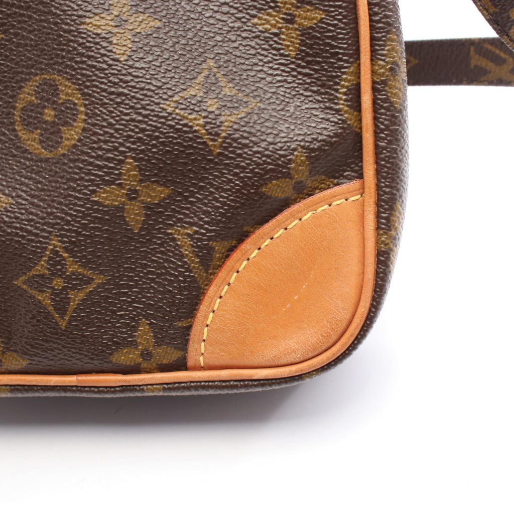 Louis Vuitton Brown Monogram Coated Canvas Leather Shoulder Bag (Pre-Owned)