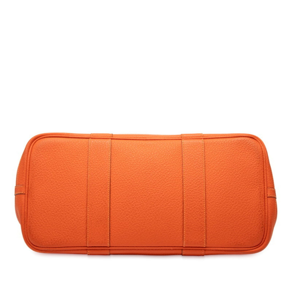 Hermes Orange Negonda Leather Handbag Tote Bag (Pre-Owned)