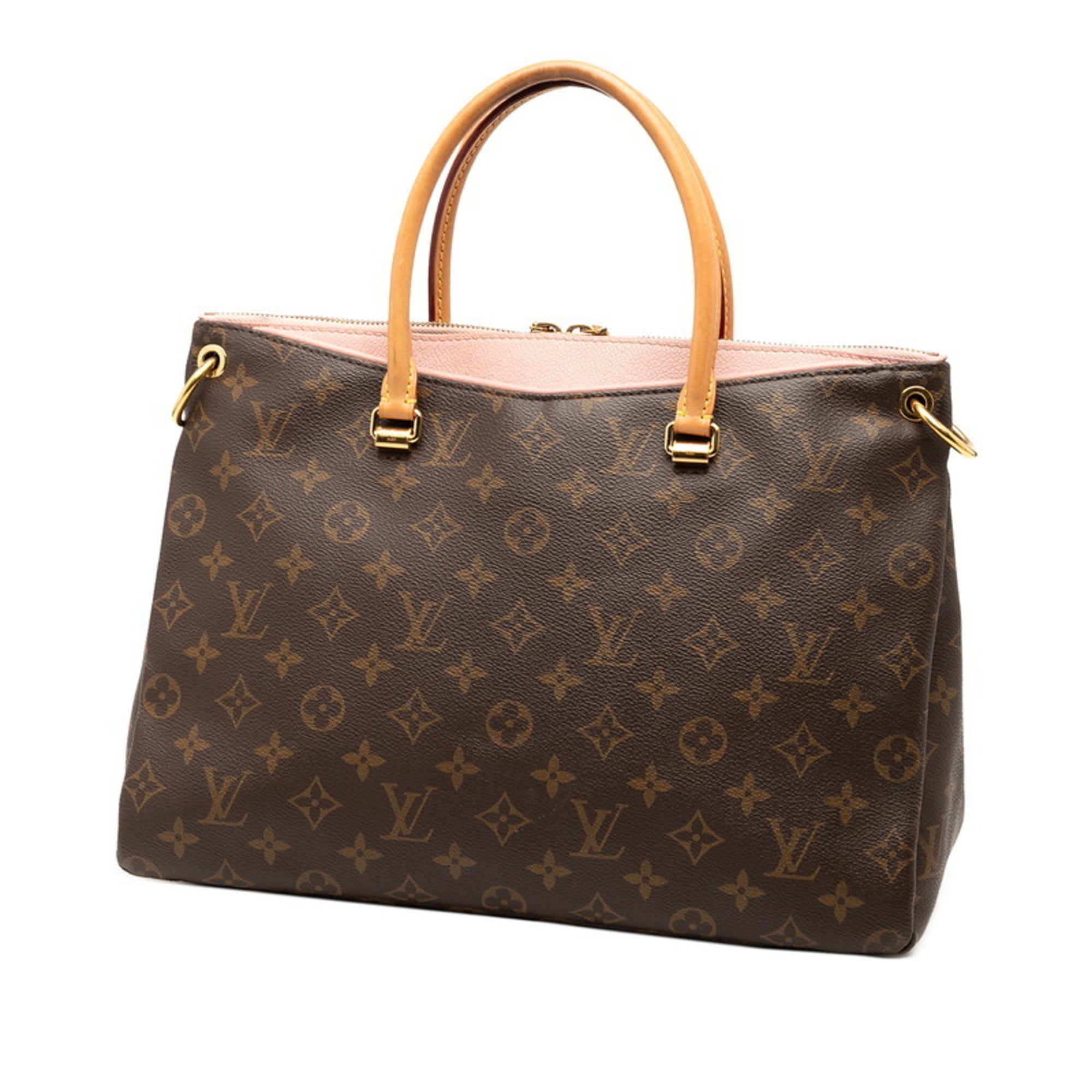 Louis Vuitton Brown Pvc Leather Handbag Shoulder Bag (Pre-Owned)