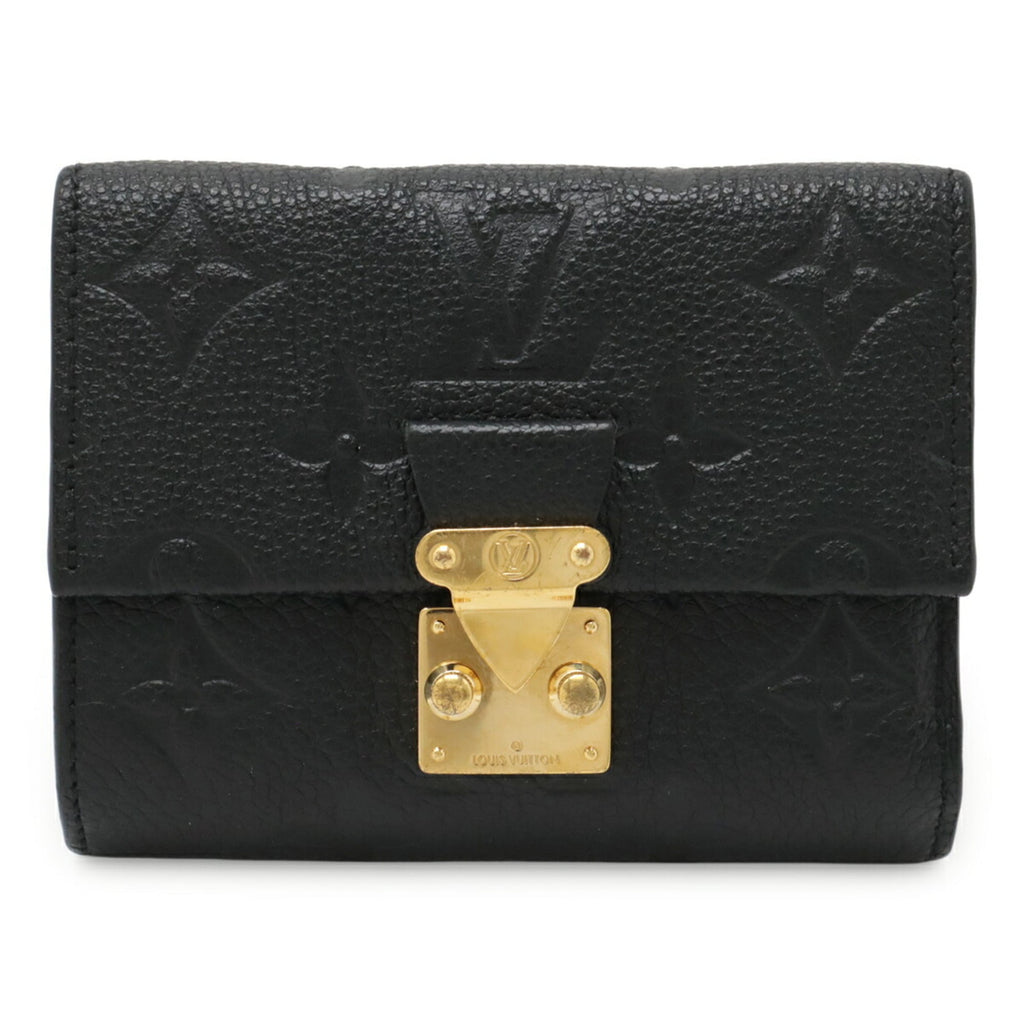 Louis Vuitton Monogram Empreinte Black Noir Monogram Empreinte Wallet (Tri-Fold) (Pre-Owned)