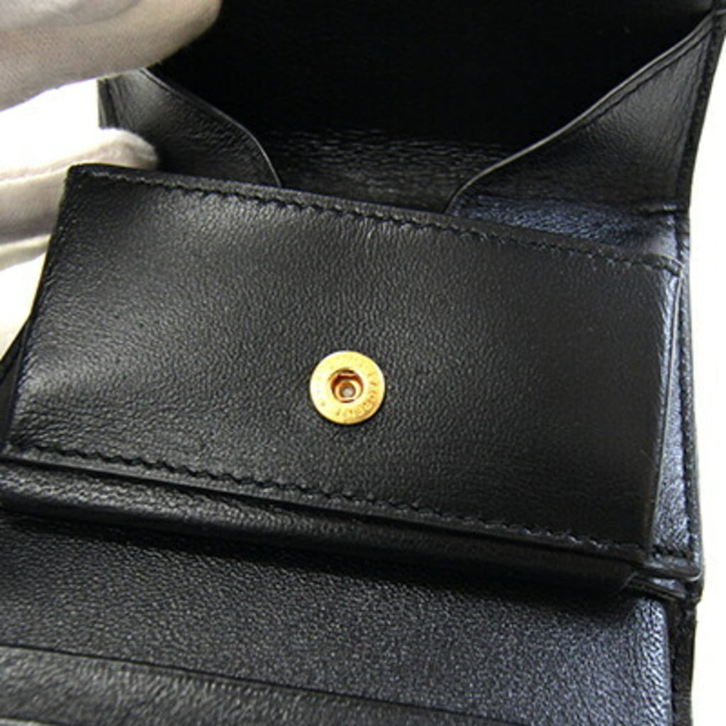 Saint Laurent Black Leather Wallet (Tri-Fold) (Pre-Owned)
