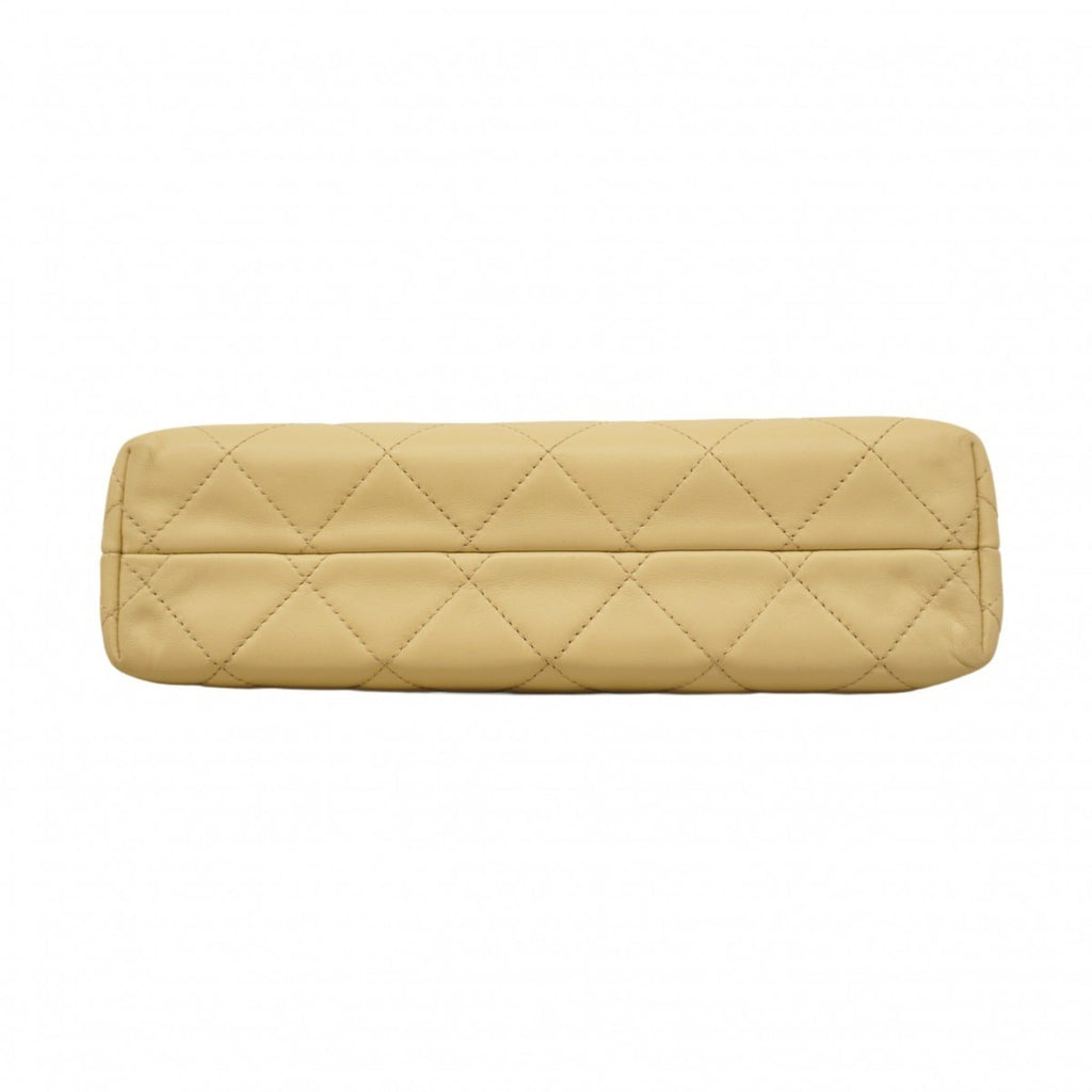 Chanel Beige Leather Shoulder Bag (Pre-Owned)