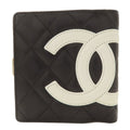 Chanel Black Leather Wallet (Bi-Fold) (Pre-Owned)