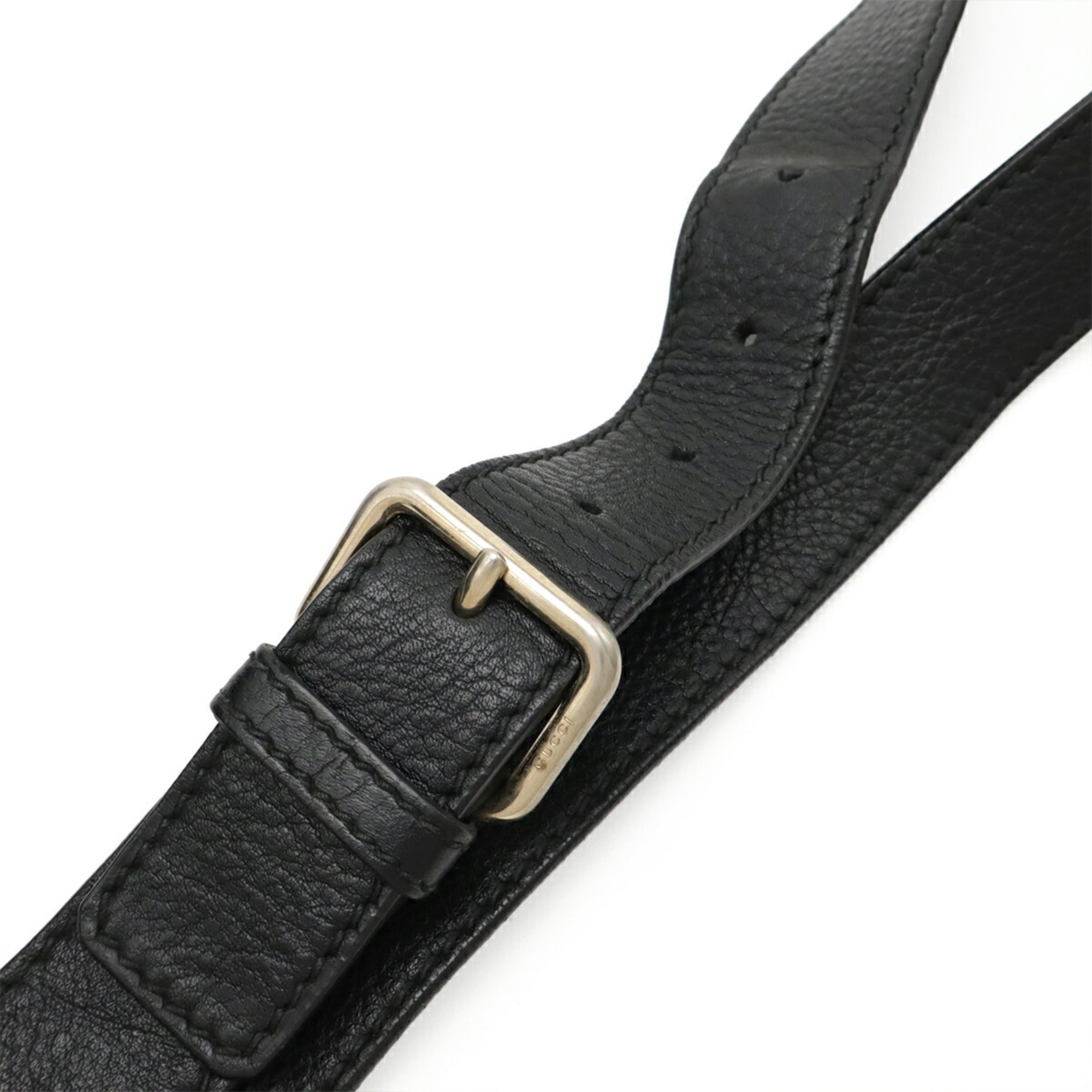Gucci Black Leather Shoulder Bag (Pre-Owned)
