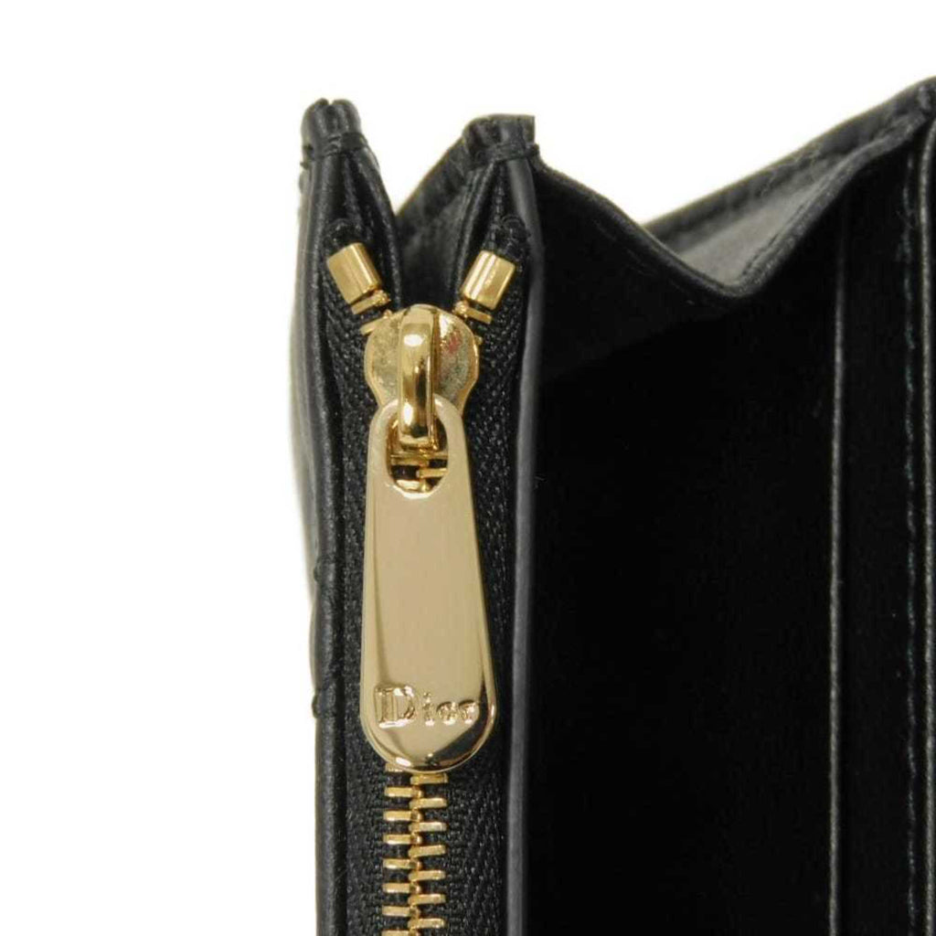 Christian Dior Black Leather Wallet (Bi-Fold) (Pre-Owned)