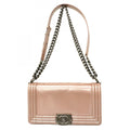 Chanel Pink Patent Leather Shoulder Bag (Pre-Owned)