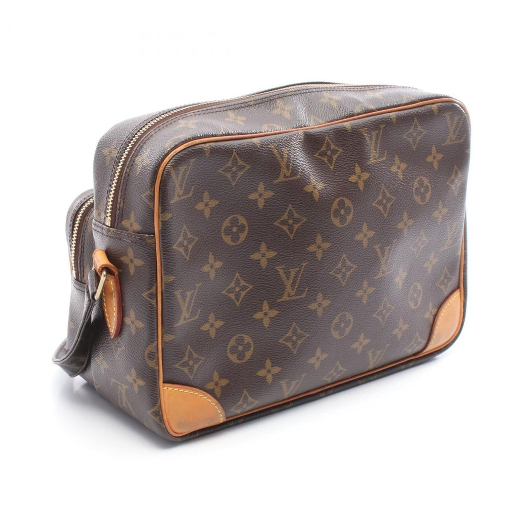 Louis Vuitton Brown Monogram Coated Canvas Leather Shoulder Bag (Pre-Owned)