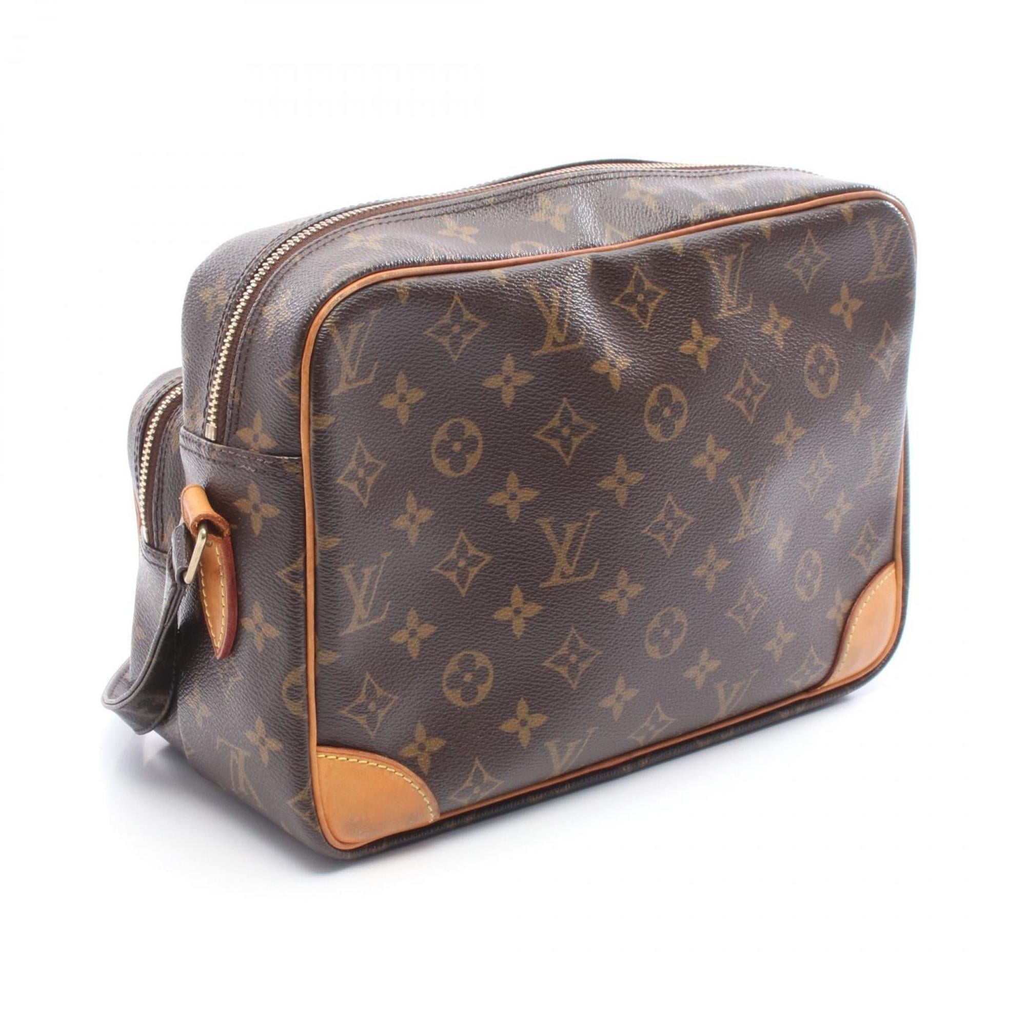 Louis Vuitton Brown Monogram Coated Canvas Leather Shoulder Bag (Pre-Owned)