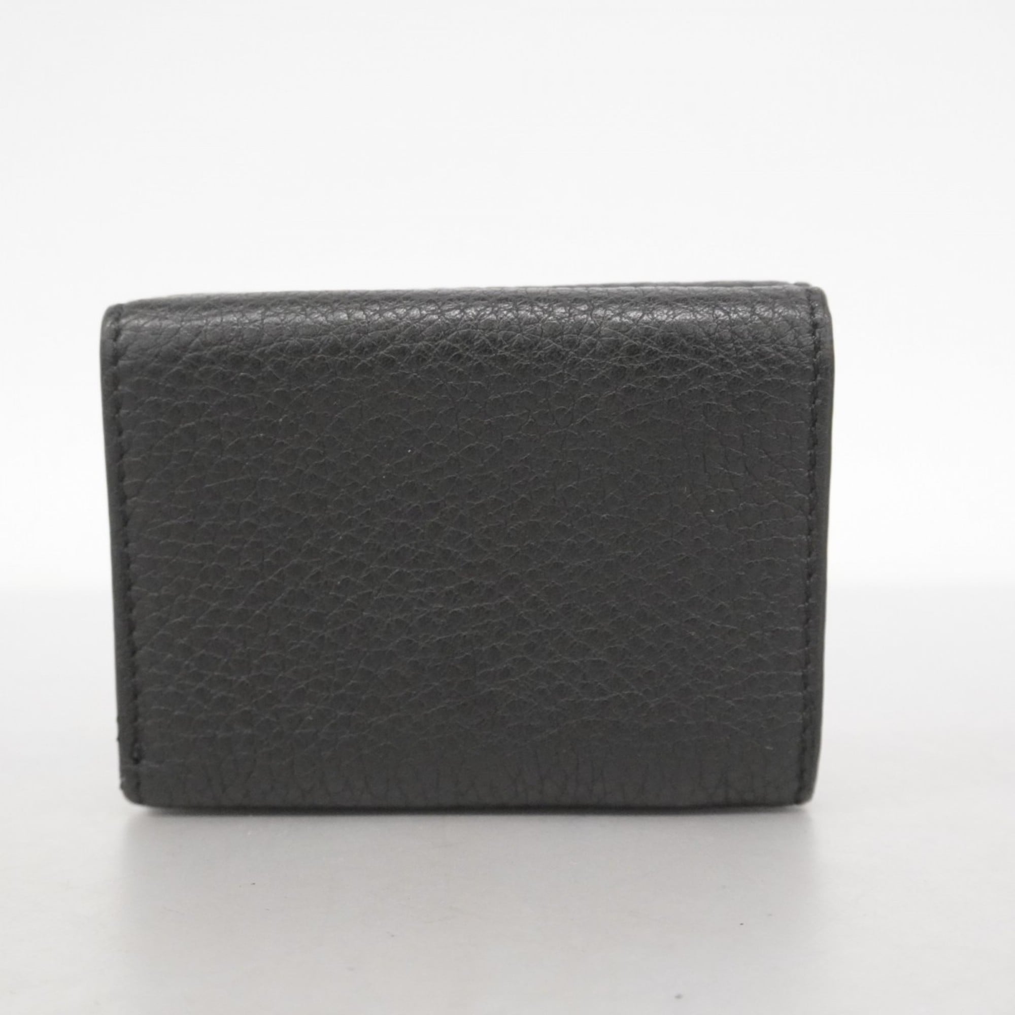 Fendi Black Leather Wallet (Tri-Fold) (Pre-Owned)