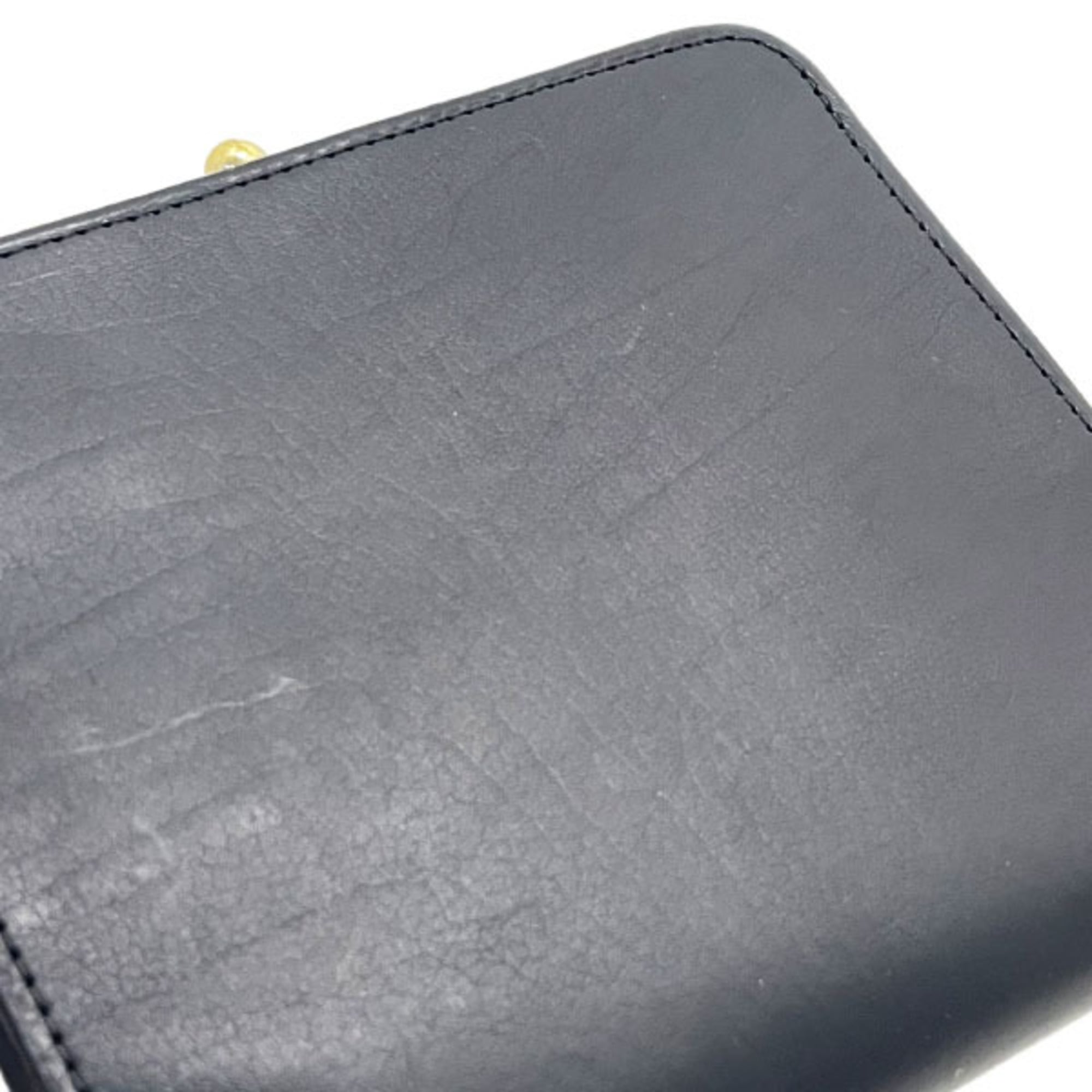 Coach Black Leather Wallet (Bi-Fold) (Pre-Owned)